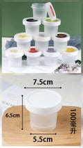 100 ML Imported Packaging Cup Thick Frosted Pudding Cup Mousse Sawdust Cup Milk Frozen Ice Cream Yogurt Can Be Frozen With Lid