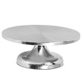 10 Inch Rotating Cake Stand - Stainless Steel - Elegant Round Cake Rotating Stand - 1 Piece