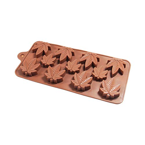 11 Cavity - Maple Leaf Design Silicone Chocolate Mould - Pack of 1