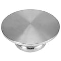 12 Inch Rotating Cake Stand - Stainless Steel - Elegant Round Cake Rotating Stand - 1 Piece