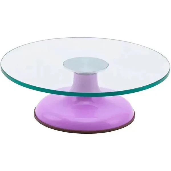 12 Inch (30 cm) Cake Turntable Tempered Glass Twist Turntable Cake Anti-Slip to Turn Flower Table Baking Tools