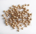 12 mm Dia Golden Beads (100 pcs / Pack)