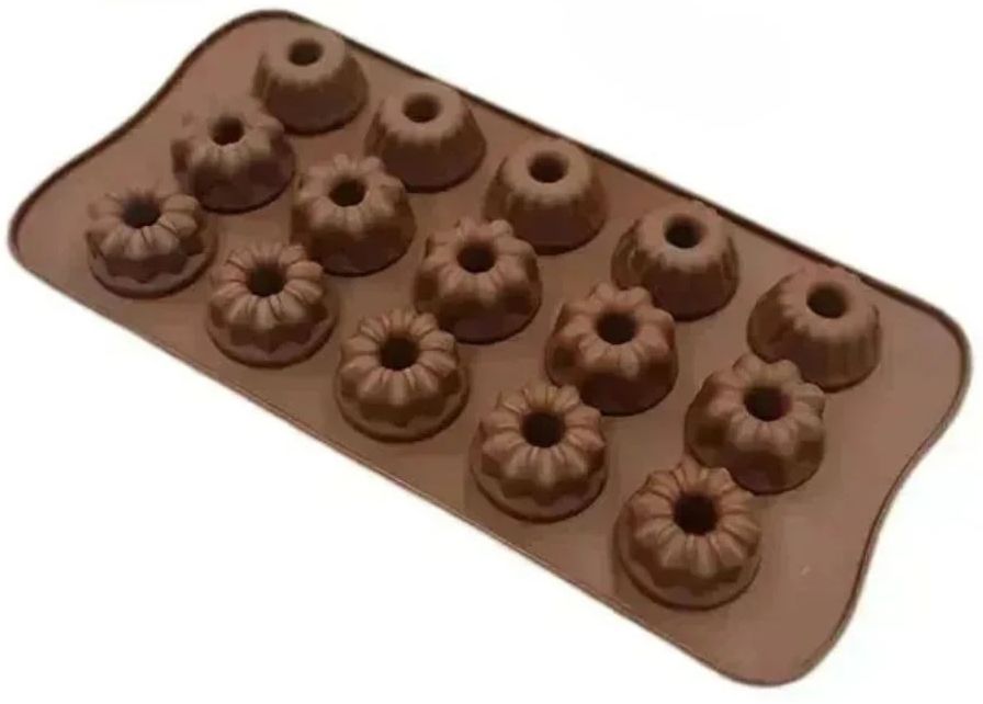15 Cavity - Mini Bundt Ring Silicone Chocolate Mould - Pack of 1