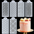 15x39cm - Multi Design Pattern Cake Stencil - DIY Crafts & Baking - Reusable Sheets - 1 Piece