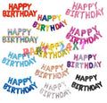 16" Happy Birthday Foil Banner(Assorted Colors)