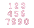 16" New Color Pink Pastel Number Foil Balloon