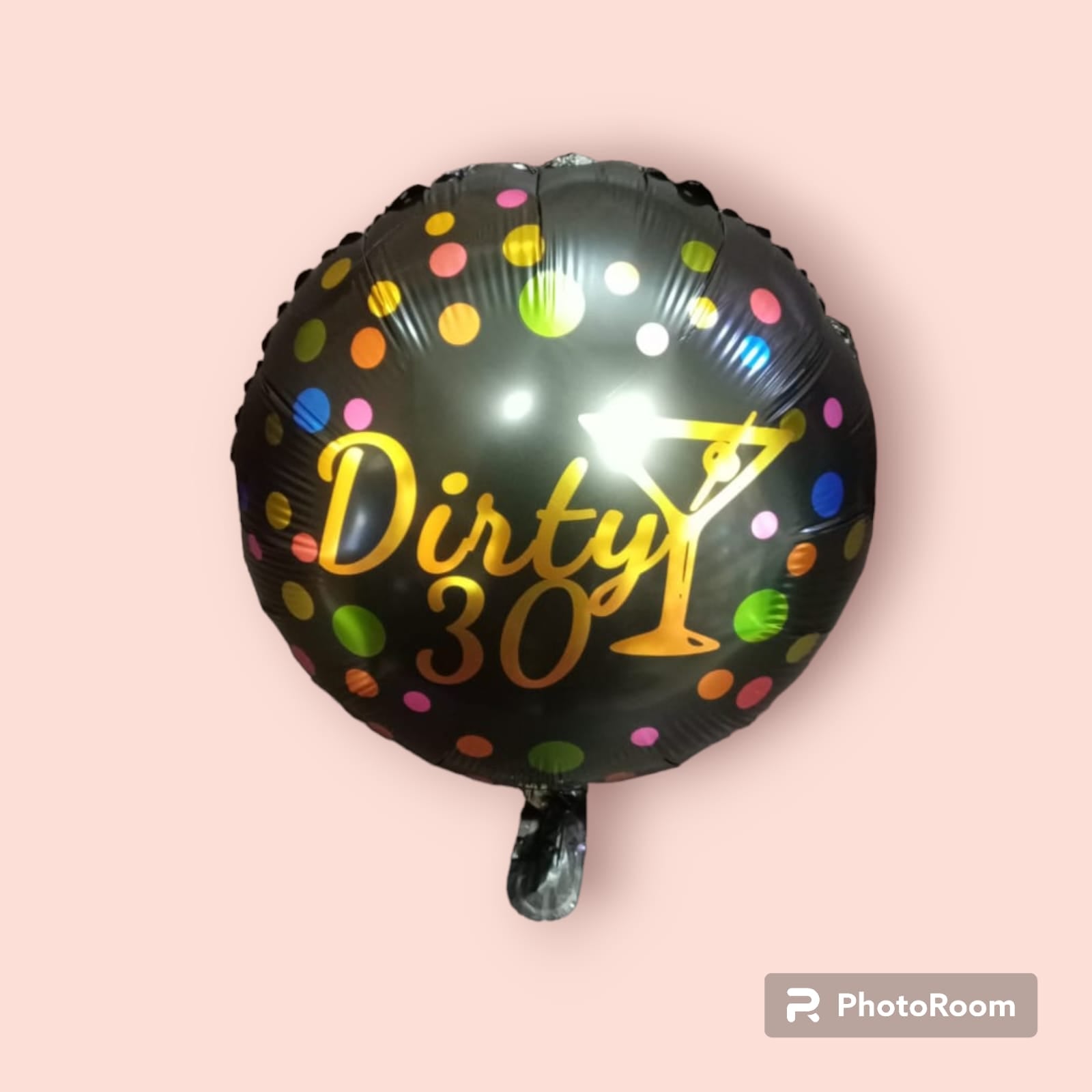 18" Dirty 30 Theme Foil Balloon Loose