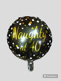 18" Naughty 40 Theme Foil Balloon Loose