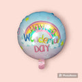 18" Rainbow Foil Balloon Loose Pack
