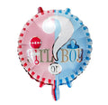 18" Girl or Boy Theme Foil Balloon Loose