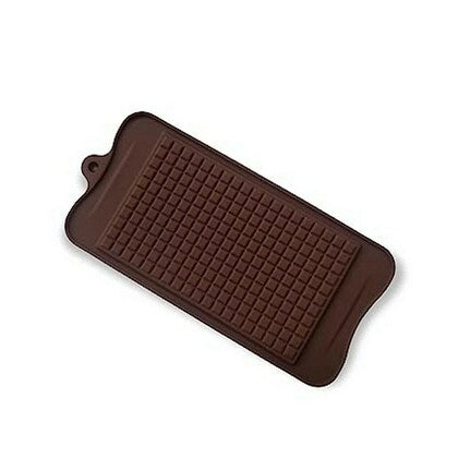1 Cavity - Micro Square Grid Chocolate Bar Silicone Mould - Pack of 1