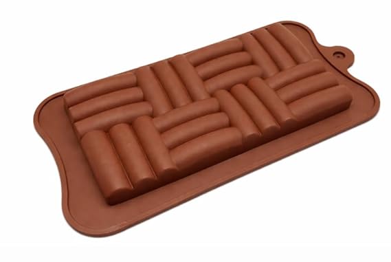 1 Cavity - Woven Chocolate Bar Silicone Mould - Pack of 1