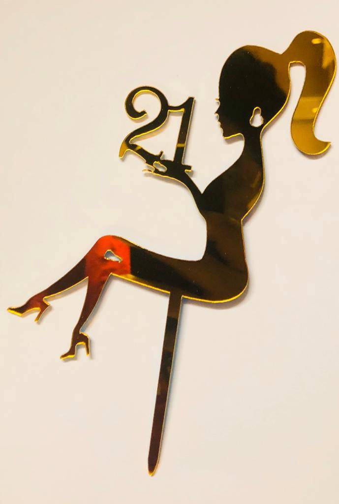 21 Cake Topper