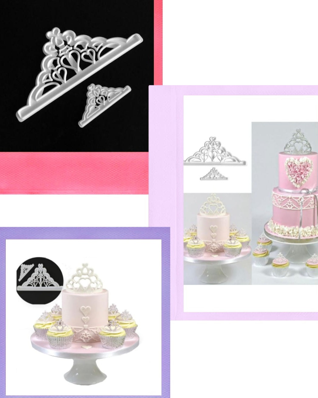 2 Pcs Tiara Cutter