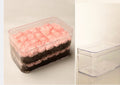 300 ml Tiramisu Desert Tub Rectangle With Lid 12x7x6.5 cm