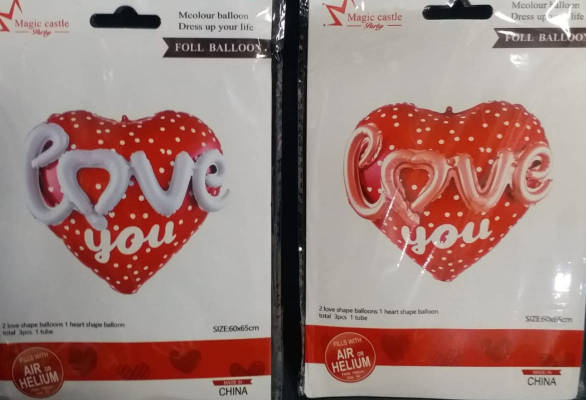 3D Love Foil Balloon - 23" Size Appx