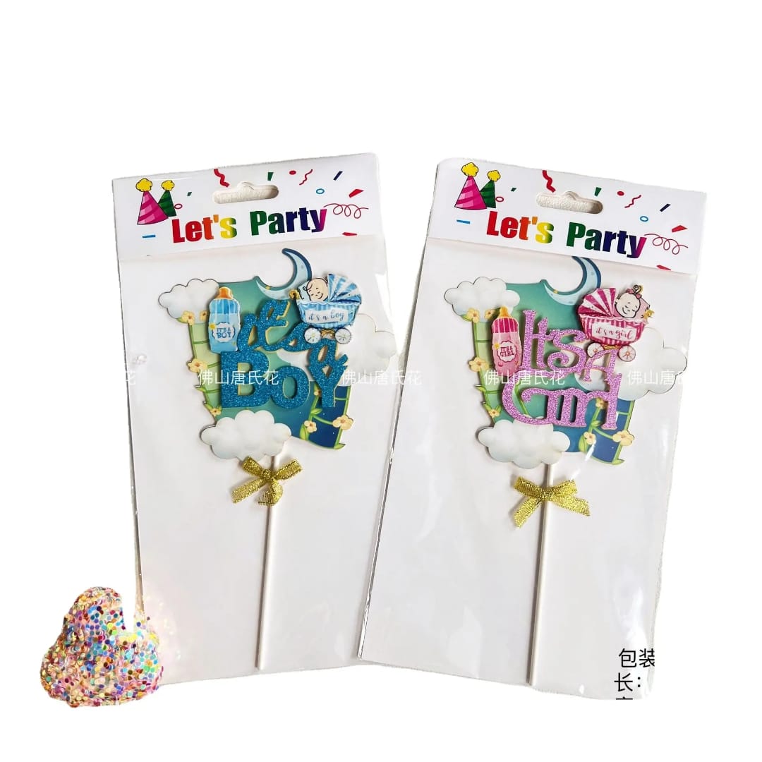 3D Cake Topper Its a Boy / its a Girl