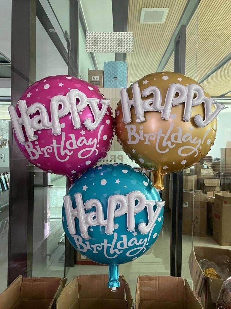 3D Happy Birthday Foil Balloon - 23"