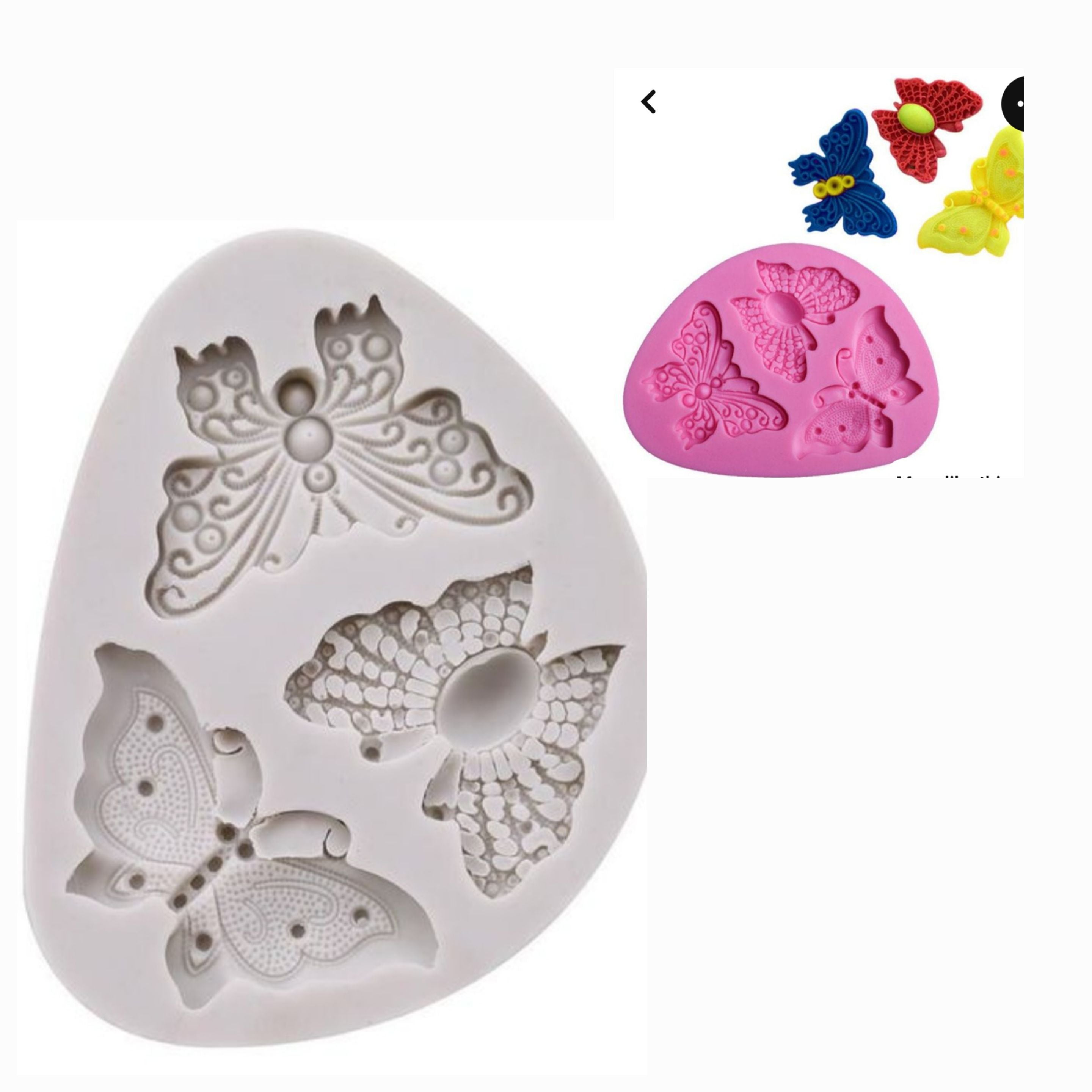 3 Pcs Butterfly Mould