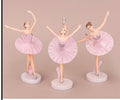 3 Pcs Ballet Girl Plastic Cake Decoration