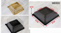 3x3 Inch Imported Brownie Box Gold/Black