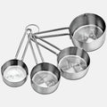 4 Piece Liquid Measuring Cup Set - Stainless Steel
