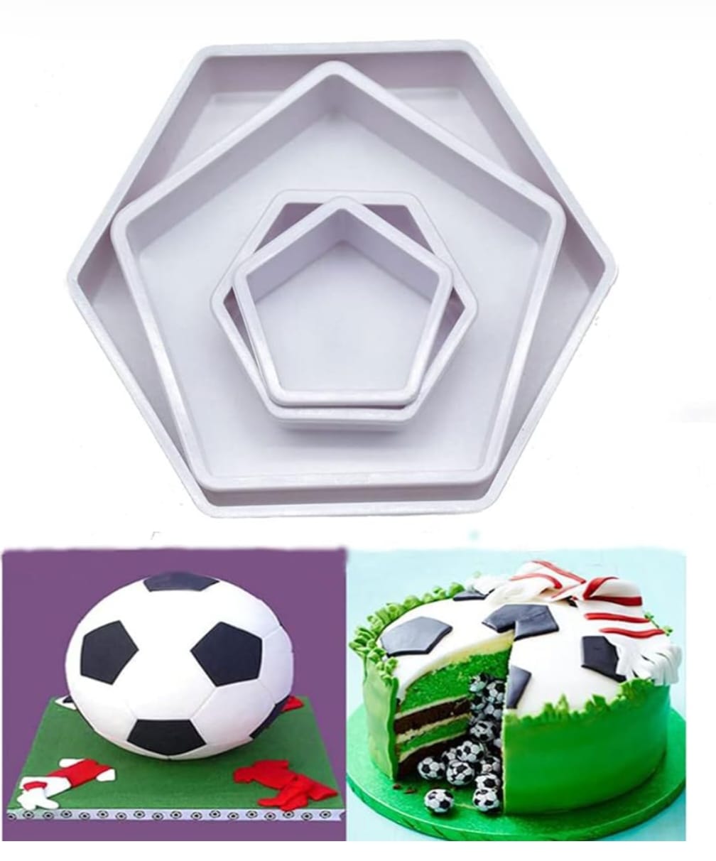 4 Pcs Football Cookie Cutter