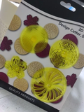 4 Pcs Geometric Plunger Cutter Fondant Mould