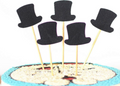 5 Pcs Hat Cake Topper