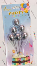 6 Pcs Packet Of Balloon Ball Silver