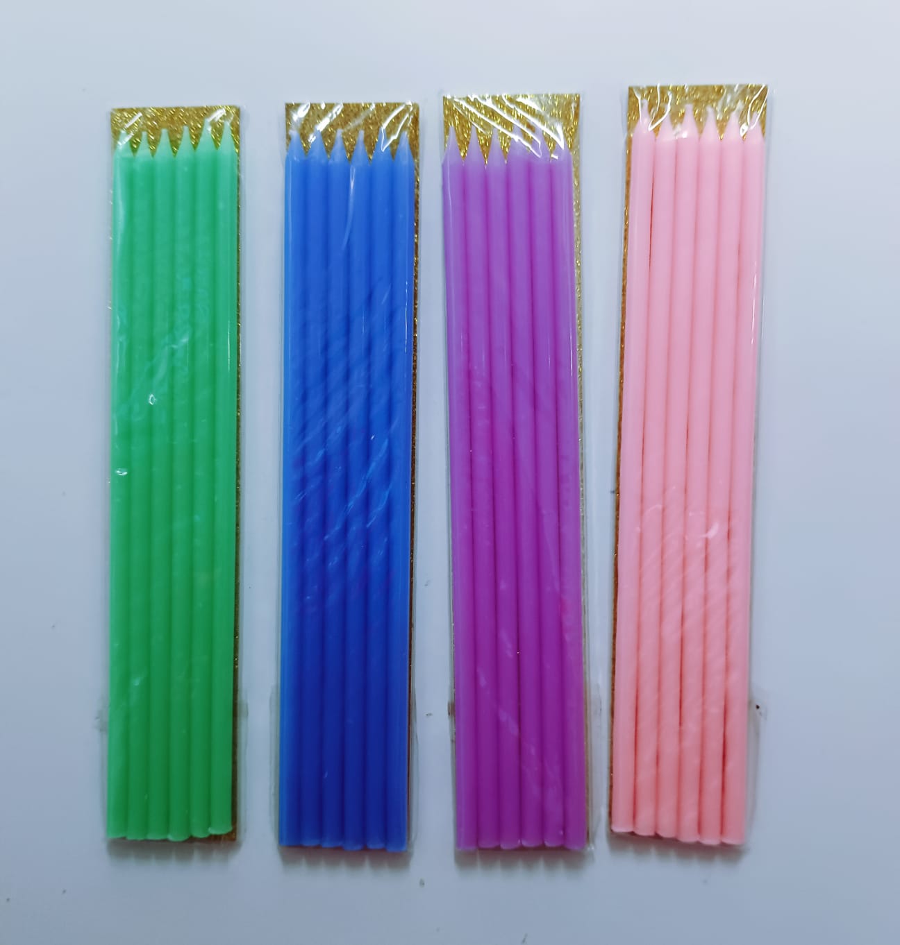 6 pcs Tall Candle Assorted Color