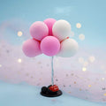 8 Pcs Soft Rubber Balloon Bunch Pink