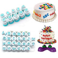 Alphabet & Number Fondant Cutter Set - Plunger Style Cutter - Pack of 1
