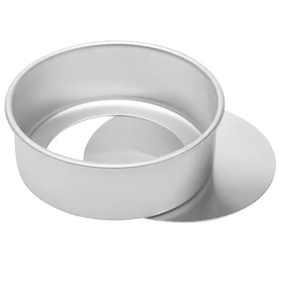 Aluminium Detachable Bottom Cake Mould - Round Baking Pan - 3 Inch Height - Multiple Sizes Available - Pack of 1