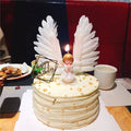 Angel Wing Cake Topper (Set of 5 Pcs) White/Pink/Red Assorted