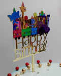 Animal Train Theme Imported Acrylic Toppers Size Appx 5-8"