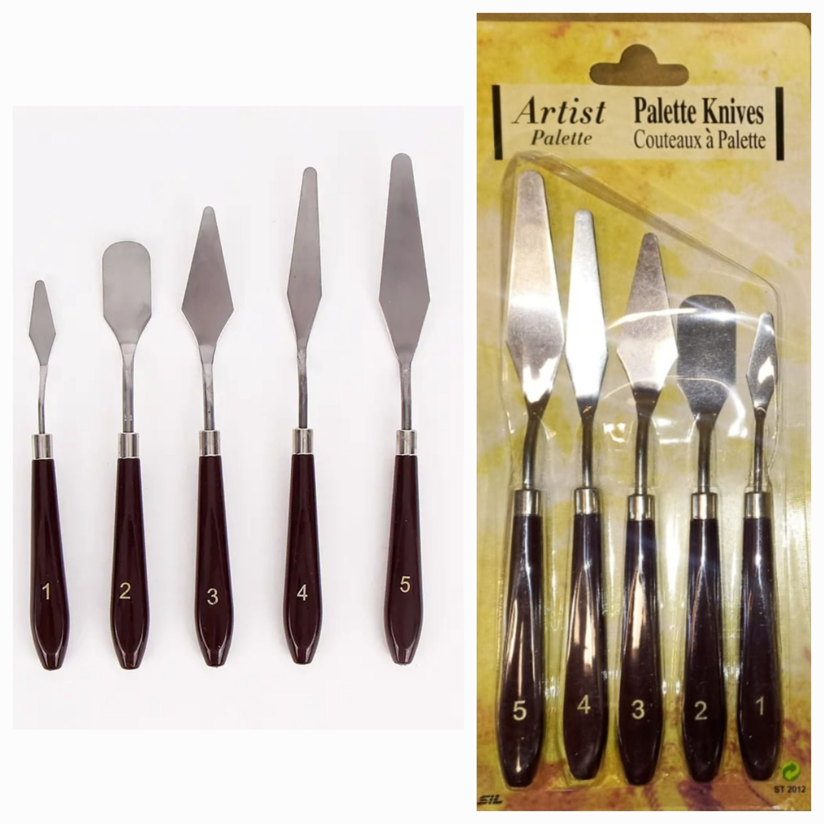 Artist Pallete Knives 5 Pcs