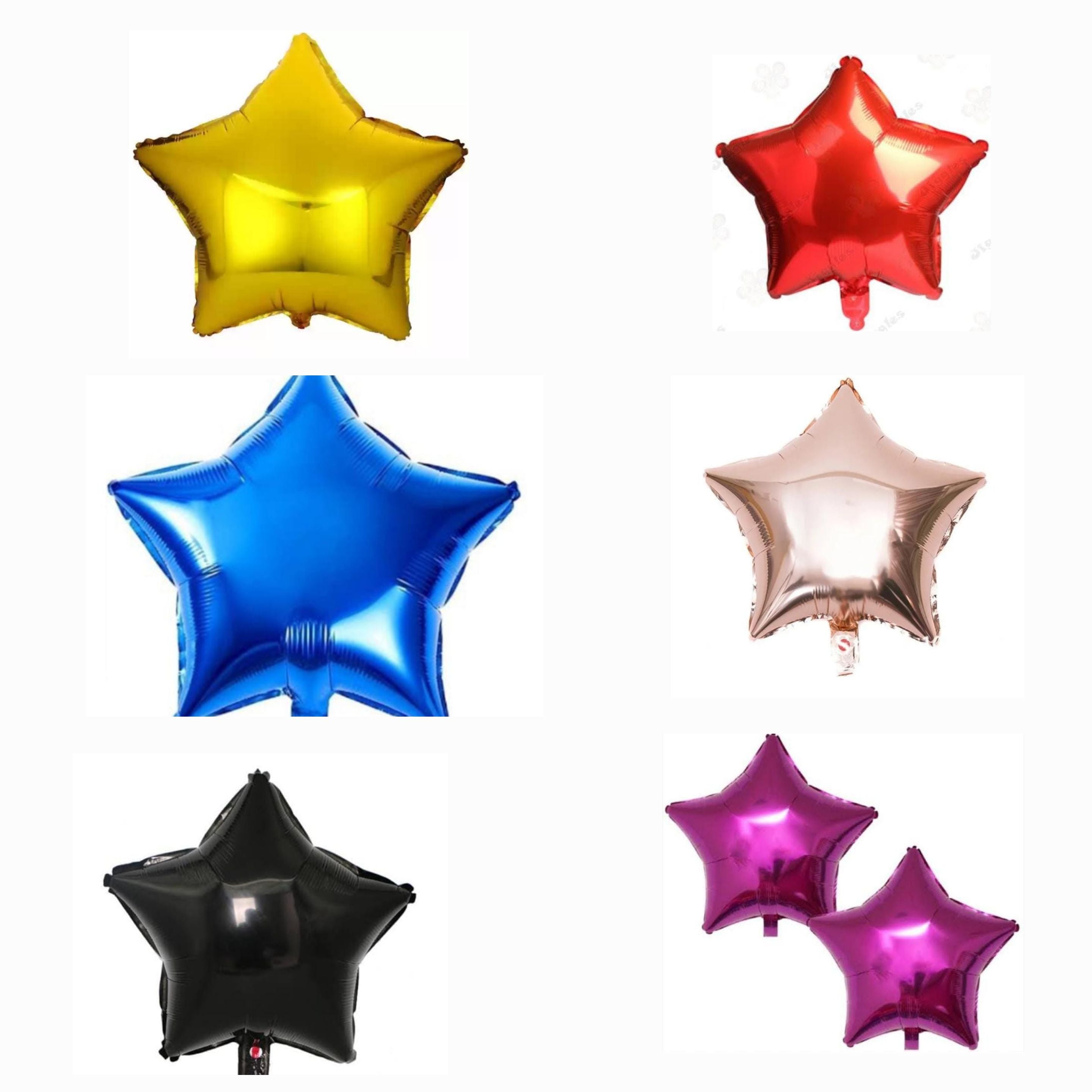 Assorted Colors 18" Star Foil Balloons