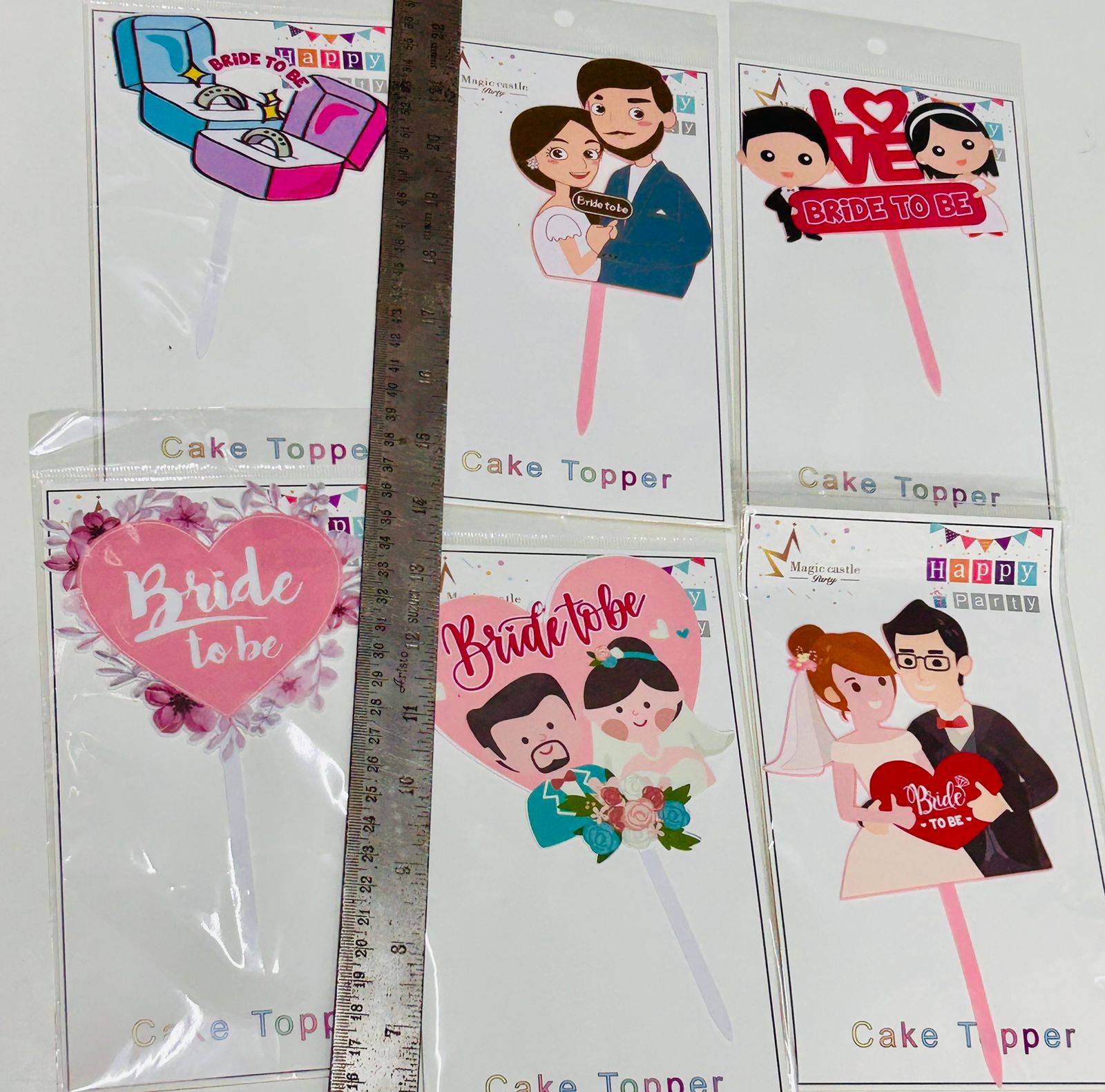 Assorted Bride To Be Cake Toppers