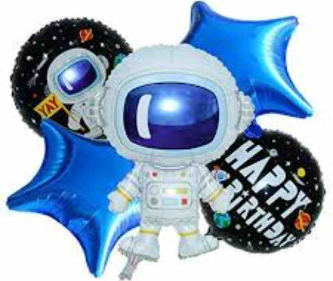 Astronaut Theme 5 Pcs Foil Set
