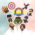 Avenger Cake Decoration Cup Cake Paper Decoration 10 Pcs Stick Per Pkt