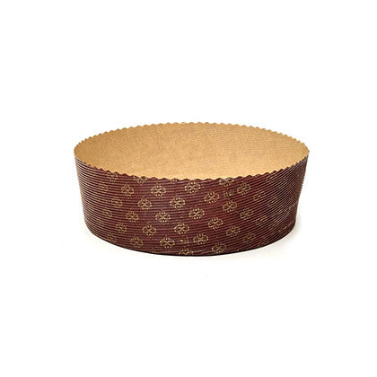 Bake and Serve Round Mould - Paper Baking Mould - Plum Cake Mould - Pack of 25