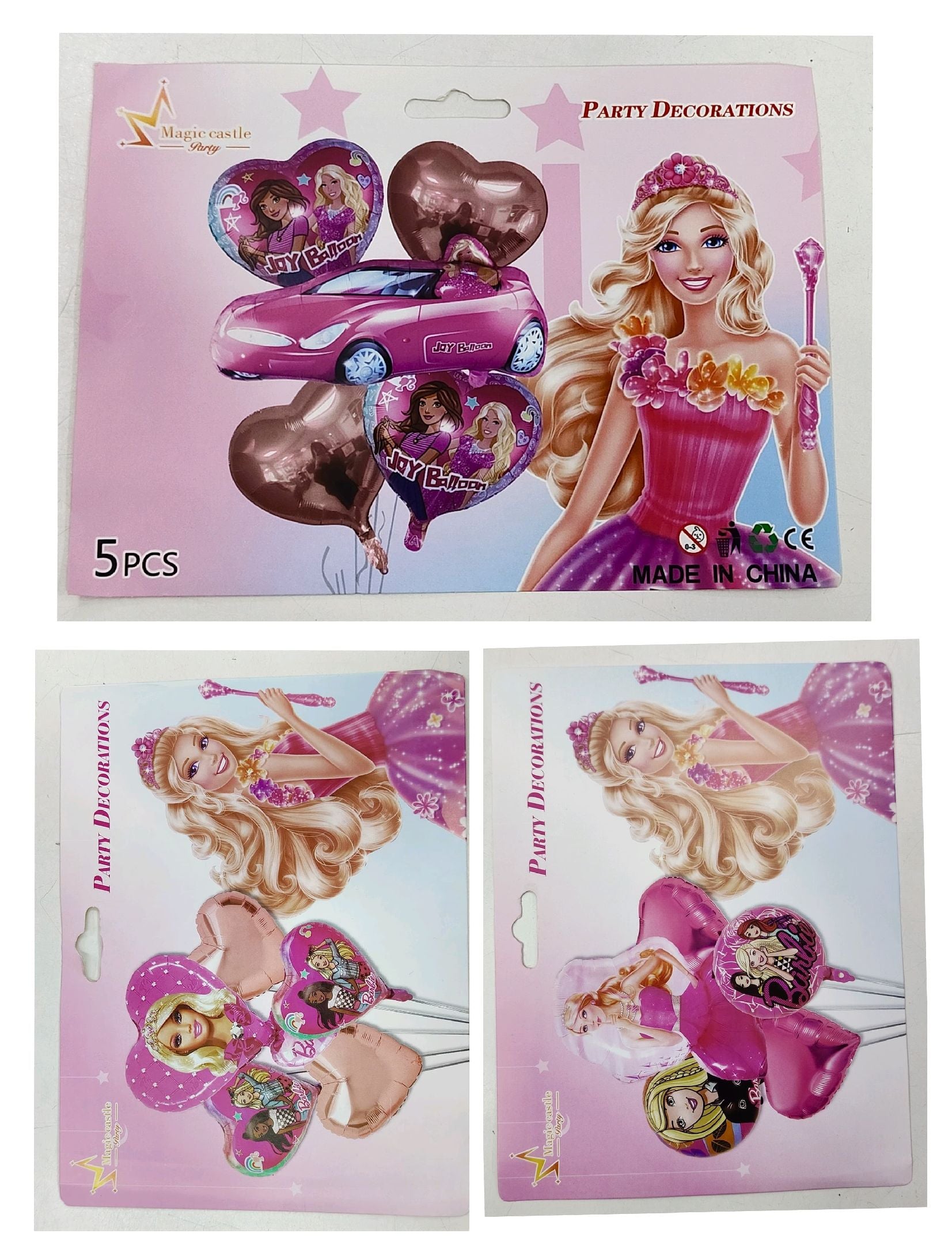 Barbie Theme 5 Pcs Foil Balloon