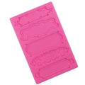 Baroque Frame Silicone Fondant Mould - 18x11cm