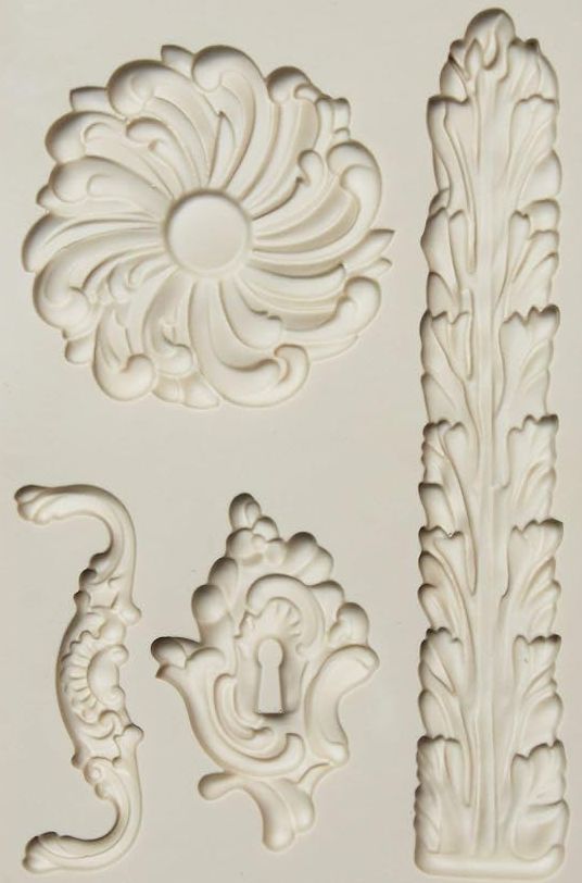 Baroque Style Decorative Silicone Mould - 1 Piece