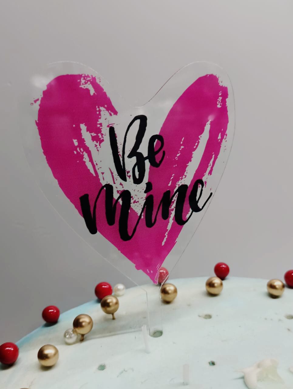 Be Mine Theme Imported Acrylic Toppers Size Appx 5-8"