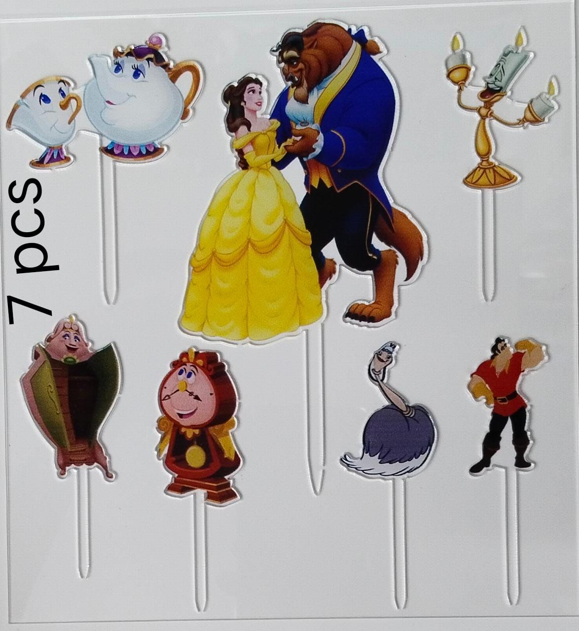 Beauty And The Beast Theme Acrylic Topper Set