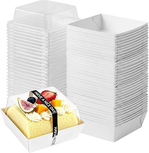 Bento Cake Box, Burger, Fries Box With Lid