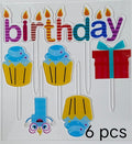 Birthday Theme Acrylic Topper Set