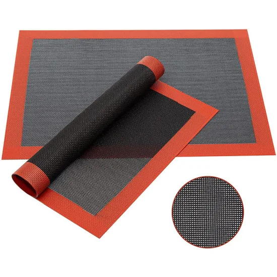 Black Silicone Baking Mat - Nonstick Sheet for Making Cake, Pizza, Fondant Cake - 1 Piece